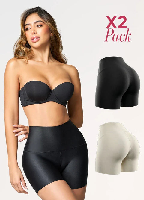 Paquete de 2 Shorts Faja Invisibles con Costura Central | Salome 20879