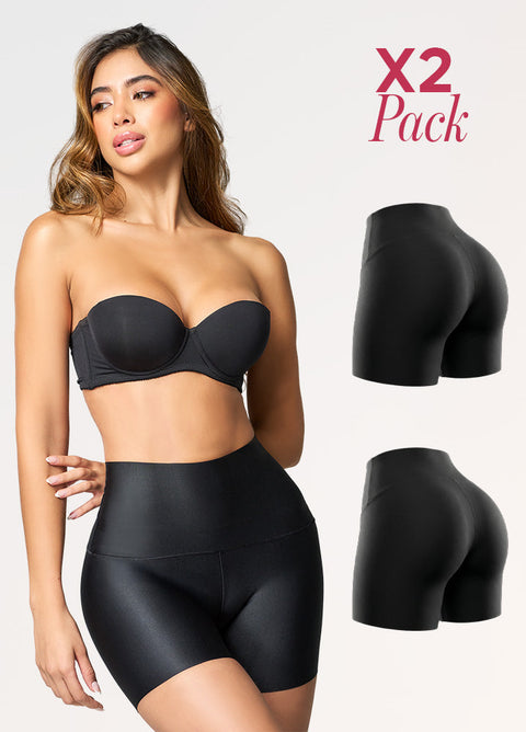 Paquete de 2 Shorts Faja Invisibles con Costura Central | Salome 20879