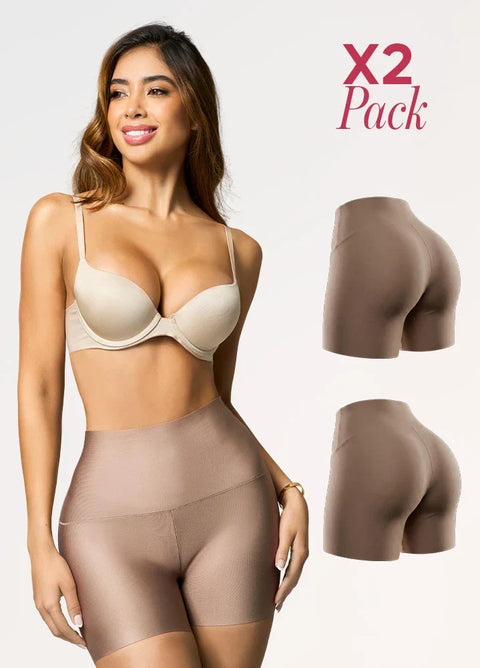 Paquete de 2 Shorts Faja Invisibles con Costura Central | Salome 20879