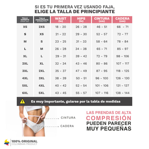 Salome 63136-CCB | Cinturilla Moldeadora Chaleco Colombiano con Control Abdominal para Mujer