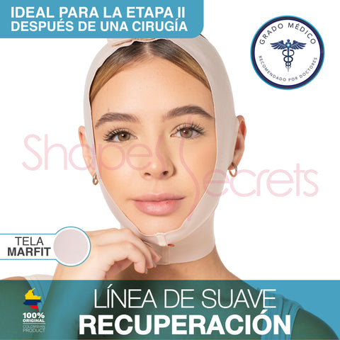 Sonryre MAC32VE Mentonera Facial Postquirúrgica para Papada Post Operatoria Bichetomia Lipopapada