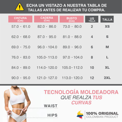 Sonryse SP43NC Fajas Colombianas Sin Costuras Levanta Glúteos con Control Abdominal tipo Jumpsuit