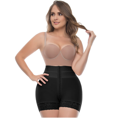 UpLady 6198 | Shorts con Control Abdominal de Cintura Alta los Muslos para Mujer