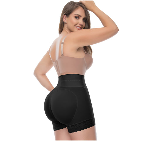 UpLady 6198 | Shorts con Control Abdominal de Cintura Alta los Muslos para Mujer