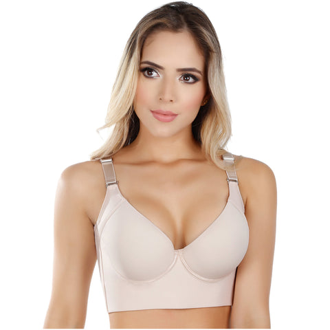 UpLady 8532 | Brasieres Modernos de Mujer Strapless Push Up Sosten Colombianos Control Rollitos
