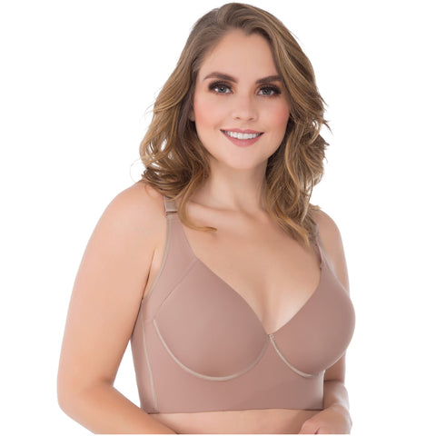 UpLady 8532 | Brasieres Modernos de Mujer Strapless Push Up Sosten Colombianos Control Rollitos