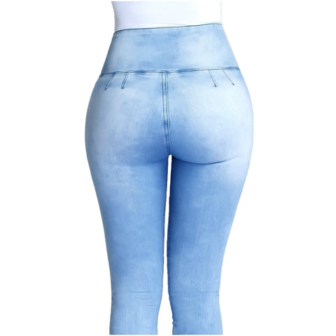 LOWLA 239257 Pantalones Colombianos Tipo Capri Levanta Pompas con Faja