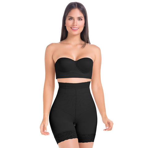MariaE 9549 | Fajas Colombianas Reductoras Short Cintura Alta Levanta Gluteos | Powernet