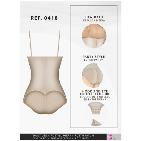 Salome 0418 Fajas Colombianas Uso Diario Control Abdominal para Mujer