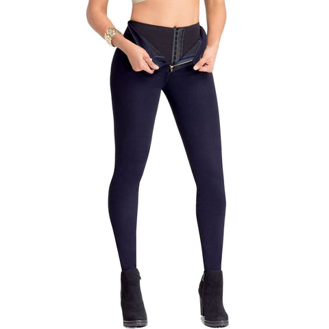 LOWLA 218235 Jeans Colombianos Levanta Cola Con Faja Interna