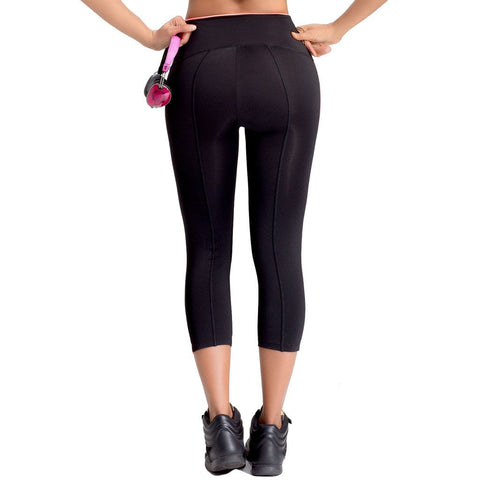 Lowla 41232 Leggings Colombianos Capri Cintura Alta para Mujer