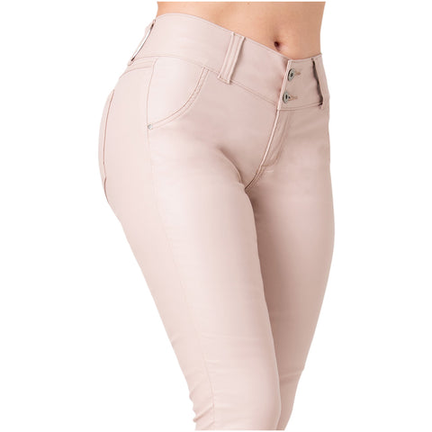 LOWLA CCS2B0719 Pantalones de Cuero Colombianos Levanta Cola