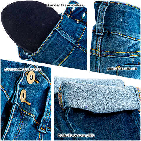 LOWLA 217988 Pantalones Colombianos Levanta Pompis de Mujer