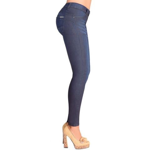 LOWLA 218236 Jeans Colombianos Levanta Cola con Almohadillas Removibles