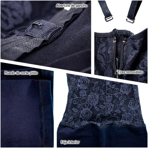 LOWLA 218213 Pantalones Colombianos Enterizo Moldeador Levanta Pompas