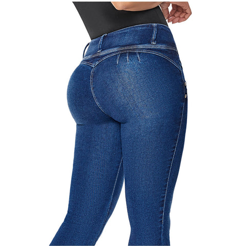 LT. Rose 2016 Pantalon Mezclilla Levanta Pompis Colombiano Ajustado