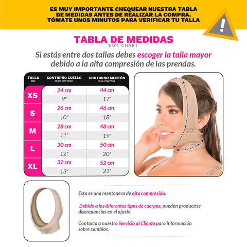 Salome 0322 Faja Mentonera Postquirúrgica Colombiana de Powernet