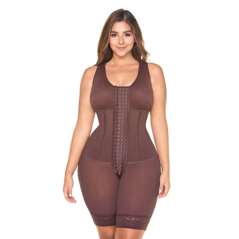 MariaE RA001 | Fajas Colombianas Body Hasta la Rodilla | Levanta Glúteos de Uso Diario | Powernet