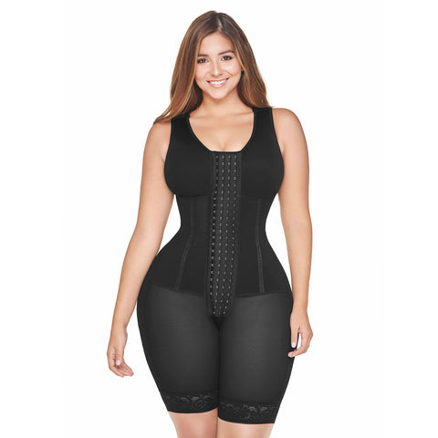 MariaE RA001 | Fajas Colombianas Body Hasta la Rodilla | Levanta Glúteos de Uso Diario | Powernet