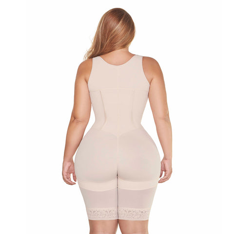 MariaE RA002 | Fajas Colombianas Moldeadoras y Reductoras Levanta Glúteos | Busto Abierto hasta la Rodilla | Powernet