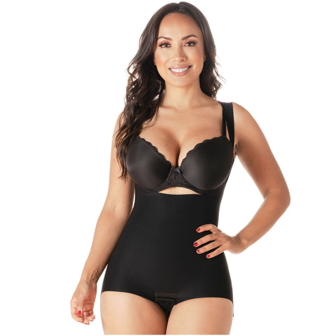 Romanza 2023 Fajas Colombianas Body de Control Abdominal con Busto Abierto para Mujer