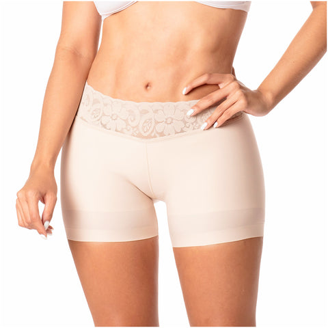 Romanza 2054 Fajas Colombianas Shorts Moldeadores Tiro Medio Levanta Pompas de Mujer