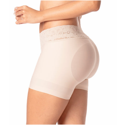 Romanza 2054 Fajas Colombianas Shorts Moldeadores Tiro Medio Levanta Pompas de Mujer