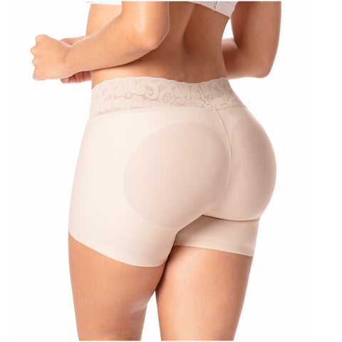 Romanza 2054 Fajas Colombianas Shorts Moldeadores Tiro Medio Levanta Pompas de Mujer