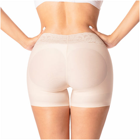 Romanza 2054 Fajas Colombianas Shorts Moldeadores Tiro Medio Levanta Pompas de Mujer