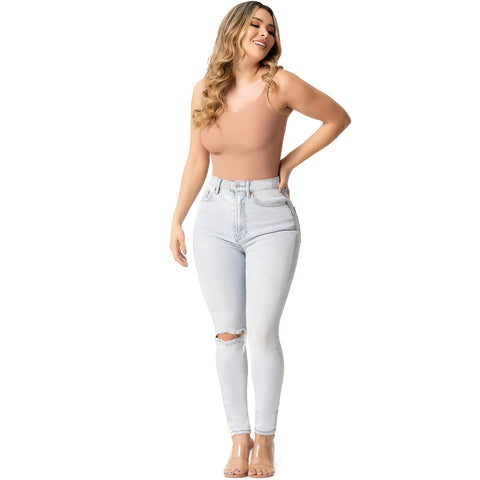 Sonryse SP43NC Fajas Colombianas Sin Costuras Levanta Glúteos con Control Abdominal tipo Jumpsuit
