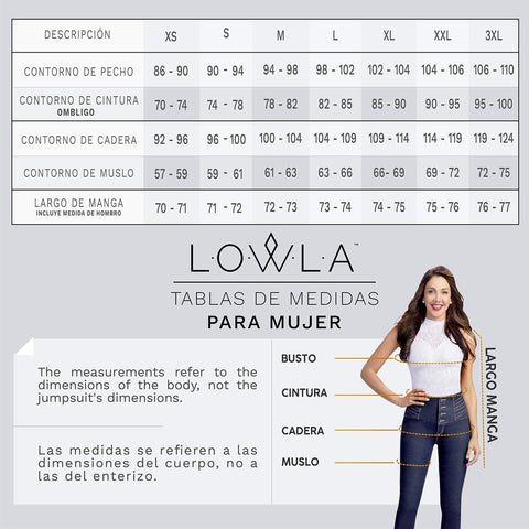 LOW 0829 Short Mezclilla Colombiana con Banda Elastica
