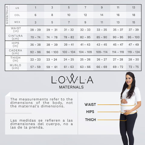 LOWLA M219900 Pantalones Jeans Colombianos Cintura Alta Fajón Materno